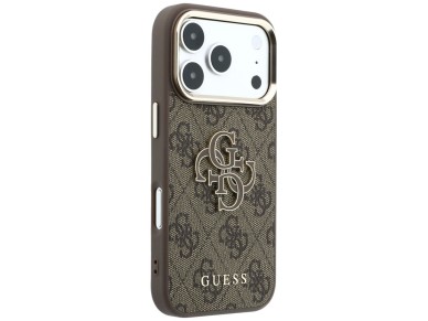 Guess 4G & Big Resin Logo Case for iPhone 17 Pro / 18 Pro - Brown