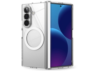Capa magn�tica Ringke Fusion Flap MagSafe para Samsung Galaxy Z Fold 8 Ultra - Transparente
