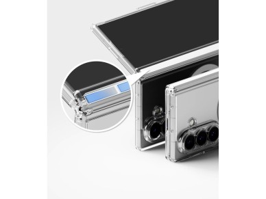Capa magn�tica Ringke Fusion Flap MagSafe para Samsung Galaxy Z Fold 8 Ultra - Transparente