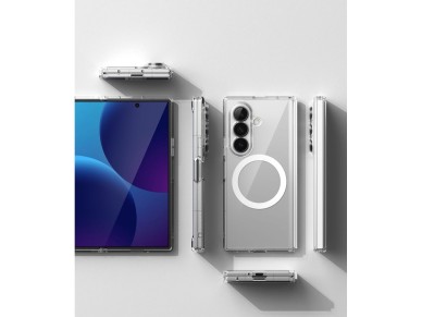 Capa magn�tica Ringke Fusion Flap MagSafe para Samsung Galaxy Z Fold 8 Ultra - Transparente