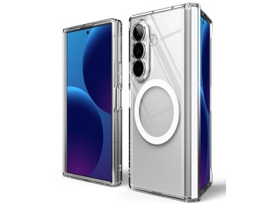 Capa magn�tica Ringke Fusion Flap MagSafe para Samsung Galaxy Z Fold 8 Ultra - Transparente