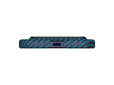 Capa PITAKA Ultra-Fina MagSafe para iPhone 17 Pro preta e azul Capa PITAKA Ultra-Fina MagSafe para iPhone 17 Pro preta e azul