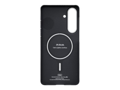 Capa PITAKA Edge Case MagSafe para Samsung Galaxy S26 preta e cinza