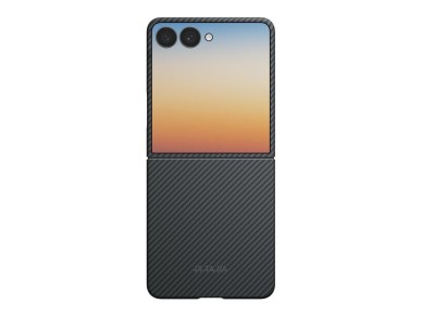 Funda PITAKA Edge para Samsung Galaxy Z Flip8, color negro-gris
