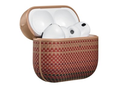 Capa PITAKA em fibra de aramida para AirPods Pro 3 Sunrise