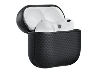 Case PITAKA Aramid Fiber for AirPods Pro  3 black-grey