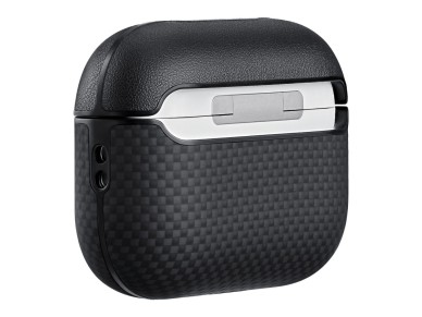 Case PITAKA Aramid Fiber for AirPods Pro  3 black-grey