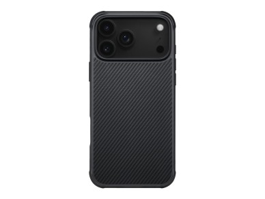 Capa PITAKA Aramid ProGuard para iPhone 17 Pro preta e cinza Capa PITAKA Aramid ProGuard para iPhone 17 Pro preta e cinza