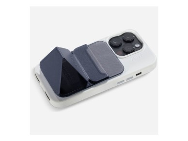 Carteira magnética e suporte para celular Moft Movas Snap-On MagSafe azul marinho Carteira magnética e suporte para celular Moft Movas Snap-On MagSafe azul marinho