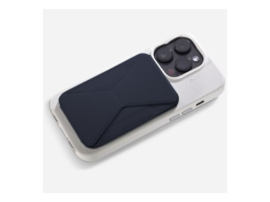Carteira magnética e suporte para celular Moft Movas Snap-On MagSafe azul marinho Carteira magnética e suporte para celular Moft Movas Snap-On MagSafe azul marinho