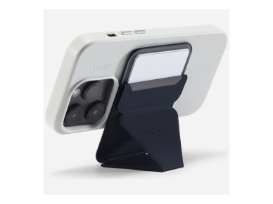 Carteira magnética e suporte para celular Moft Movas Snap-On MagSafe azul marinho Carteira magnética e suporte para celular Moft Movas Snap-On MagSafe azul marinho