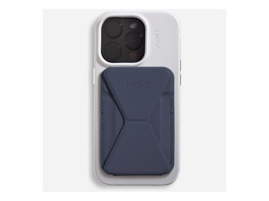 Carteira magnética e suporte para celular Moft Movas Snap-On MagSafe azul marinho Carteira magnética e suporte para celular Moft Movas Snap-On MagSafe azul marinho
