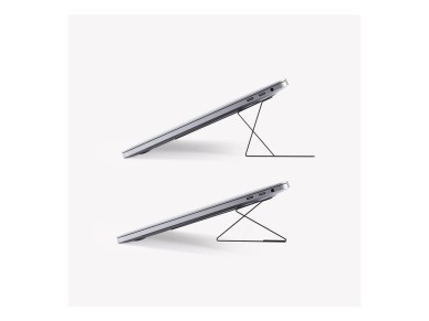 Soporte adhesivo para port�til Moft Movas, color gris.