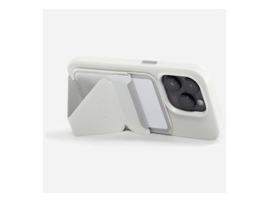 Carteira magn�tica e suporte para celular Moft Movas Snap-On MagSafe, cor mist cove