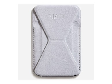 Carteira magn�tica e suporte para celular Moft Movas Snap-On MagSafe, cor mist cove