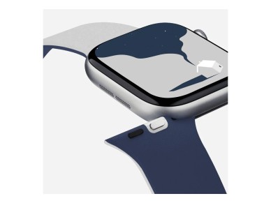 Correa Moft Snap Duo para Apple Watch 1-5/6/7/8/9/10/11/SE/SE 2/SE 3 (38/40/41/42 mm) azul marino/gr