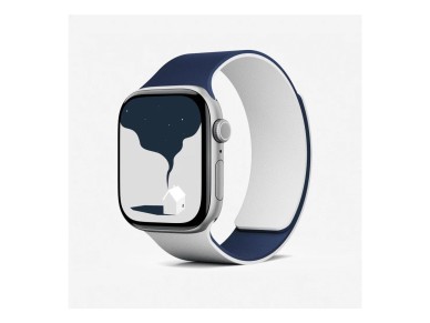 Correa Moft Snap Duo para Apple Watch 1-5/6/7/8/9/10/11/SE/SE 2/SE 3 (38/40/41/42 mm) azul marino/gr