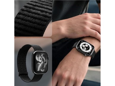 Correa Spigen WBF01 para Apple Watch de 44 / 45 / 46 / 49 mm - negra Correa Spigen WBF01 para Apple Watch de 44 / 45 / 46 / 49 mm - negra