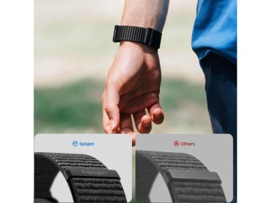 Correa Spigen WBF01 para Apple Watch de 44 / 45 / 46 / 49 mm - negra Correa Spigen WBF01 para Apple Watch de 44 / 45 / 46 / 49 mm - negra