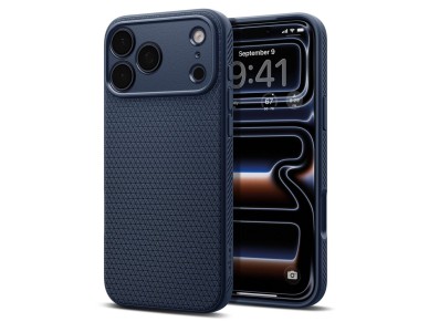 Capa Spigen Liquid Air para iPhone 18 Pro Max / 17 Pro Max - Azul Marinho Capa Spigen Liquid Air para iPhone 18 Pro Max / 17 Pro Max - Azul Marinho