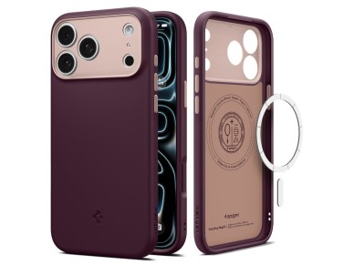 Spigen Nano Pop MagSafe case for iPhone 18 Pro Max / 17 Pro Max - dark cherry