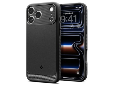 Spigen Rugged Armor MagSafe Case for iPhone 18 Pro / 17 Pro - Matte Black