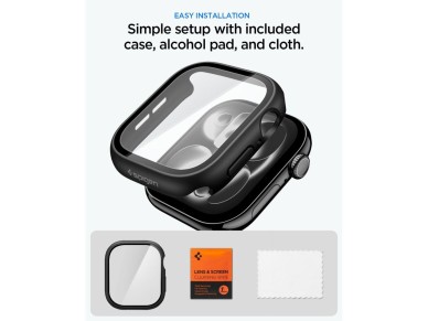 Funda Spigen Thin Fit 360 para Apple Watch de 46 mm - Negra Funda Spigen Thin Fit 360 para Apple Watch de 46 mm - Negra