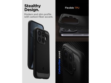 Funda Spigen Rugged Armor para Xiaomi 17T Pro - negro mate Funda Spigen Rugged Armor para Xiaomi 17T Pro - negro mate