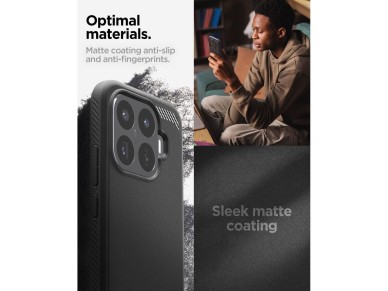 Spigen Rugged Armor Case for Xiaomi 17T - Matte Black