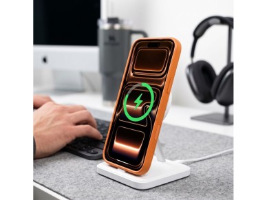 Tech-Protect MagOne CC MagSafe + Pel�cula de Vidro Temperado (Pacote com 2) para iPhone 18 Pro / 17 