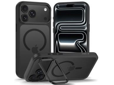 Tech-Protect MagStand MagSafe CC Case for iPhone 18 Pro / 17 Pro - Matte Black Tech-Protect MagStand MagSafe CC Case for iPhone 18 Pro / 17 Pro - Matte Black