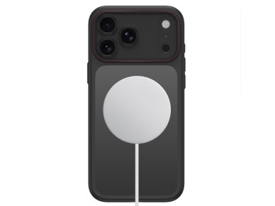 Tech-Protect MagCam MagSafe Case for iPhone 18 Pro / 17 Pro - Matte Black and Red
