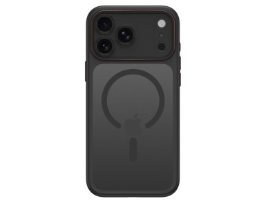 Tech-Protect MagCam MagSafe Case for iPhone 18 Pro / 17 Pro - Matte Black and Red