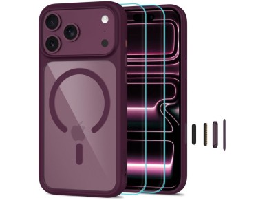 Tech-Protect MagOne CC MagSafe Case + Película de Vidro Temperado (2 unidades) para iPhone 18 Pro / Tech-Protect MagOne CC MagSafe Case + Película de Vidro Temperado (2 unidades) para iPhone 18 Pro /