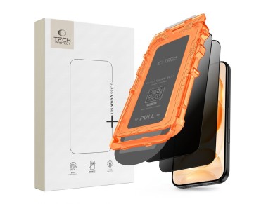 Tech-Protect Quick Set Spy+ Pacote com 2 Películas de Privacidade para iPhone 18 Pro Tech-Protect Quick Set Spy+ Pacote com 2 Películas de Privacidade para iPhone 18 Pro