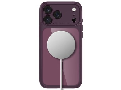 Tech-Protect MagPeak MagSafe CC Case for iPhone 18 Pro Max / 17 Pro Max - Clear Burgundy Tech-Protect MagPeak MagSafe CC Case for iPhone 18 Pro Max / 17 Pro Max - Clear Burgundy