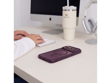 Tech-Protect MagPeak MagSafe CC Case for iPhone 18 Pro Max / 17 Pro Max - Clear Burgundy Tech-Protect MagPeak MagSafe CC Case for iPhone 18 Pro Max / 17 Pro Max - Clear Burgundy