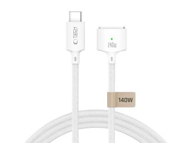 Tech-Protect MMC01 Ultraboost USB-C / MagSafe 3 140W 300cm Cable for MacBook - White Tech-Protect MMC01 Ultraboost USB-C / MagSafe 3 140W 300cm Cable for MacBook - White
