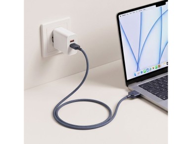 Cabo Tech-Protect MMC01 Ultraboost USB-C / MagSafe 3 140W 300cm para MacBook - Azul Marinho Cabo Tech-Protect MMC01 Ultraboost USB-C / MagSafe 3 140W 300cm para MacBook - Azul Marinho