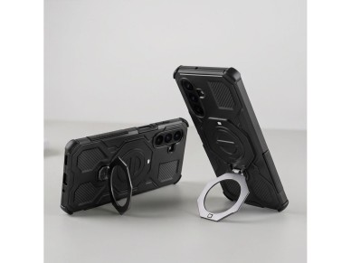 Funda Tech-Protect TacticStand MagSafe para Samsung Galaxy A17 / A18 4G / 5G - Negro mate Funda Tech-Protect TacticStand MagSafe para Samsung Galaxy A17 / A18 4G / 5G - Negro mate