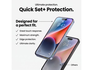 Tech-Protect Quick Set+ 2-Pack Tempered Glass for iPhone 18 Pro Max / 17 pro Max Tech-Protect Quick Set+ 2-Pack Tempered Glass for iPhone 18 Pro Max / 17 pro Max