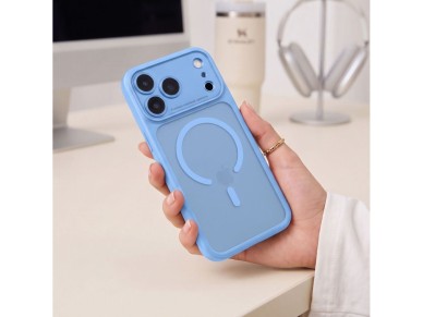 Funda Tech-Protect MagPeak MagSafe CC para iPhone 18 Pro / 17 Pro - Azul claro mate Funda Tech-Protect MagPeak MagSafe CC para iPhone 18 Pro / 17 Pro - Azul claro mate