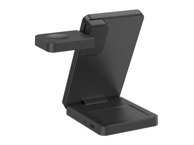 Cargador inalámbrico MagSafe 3 en 1 Tech-Protect A56 + cable USB-C/USB-C de 100 cm - Negro Cargador inalámbrico MagSafe 3 en 1 Tech-Protect A56 + cable USB-C/USB-C de 100 cm - Negro