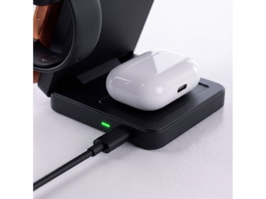 Cargador inalámbrico MagSafe 3 en 1 Tech-Protect A56 + cable USB-C/USB-C de 100 cm - Negro Cargador inalámbrico MagSafe 3 en 1 Tech-Protect A56 + cable USB-C/USB-C de 100 cm - Negro