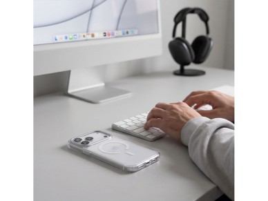 Tech-Protect MagStand MagSafe CC Case for iPhone 18 Pro Max / 17 Pro Max - Transparent Tech-Protect MagStand MagSafe CC Case for iPhone 18 Pro Max / 17 Pro Max - Transparent