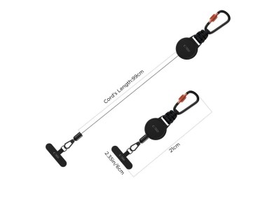 Tech-Protect ATH04 UrbanLoop Lanyard - Black and Orange