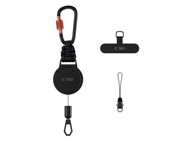 Tech-Protect ATH04 UrbanLoop Lanyard - Black and Orange