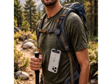 Tech-Protect ATH04 UrbanLoop Lanyard - Black and Orange