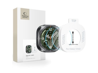 Tech-Protect Easy Set+ 2-Pack Tempered Glass for Samsung Galaxy Watch Ultra 47mm Tech-Protect Easy Set+ 2-Pack Tempered Glass for Samsung Galaxy Watch Ultra 47mm