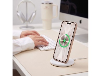 Funda Tech-Protect MagZero MagSafe para iPhone 17 - beige-marr�n mate